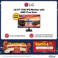 LG 27' FHD IPS Monitor withAMD Free Sync (27MP400)