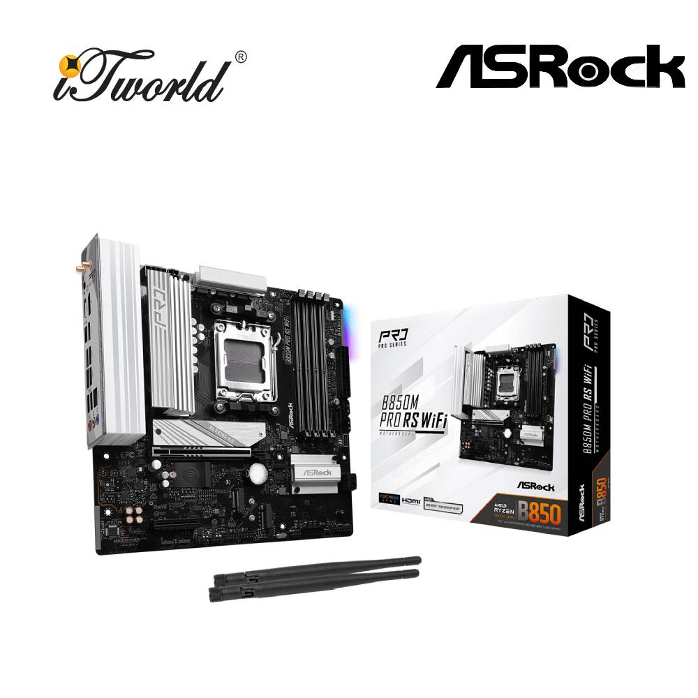 Asrock B850M Pro RS WiFi Motherboard 90-MXBR70-A0UAYZ