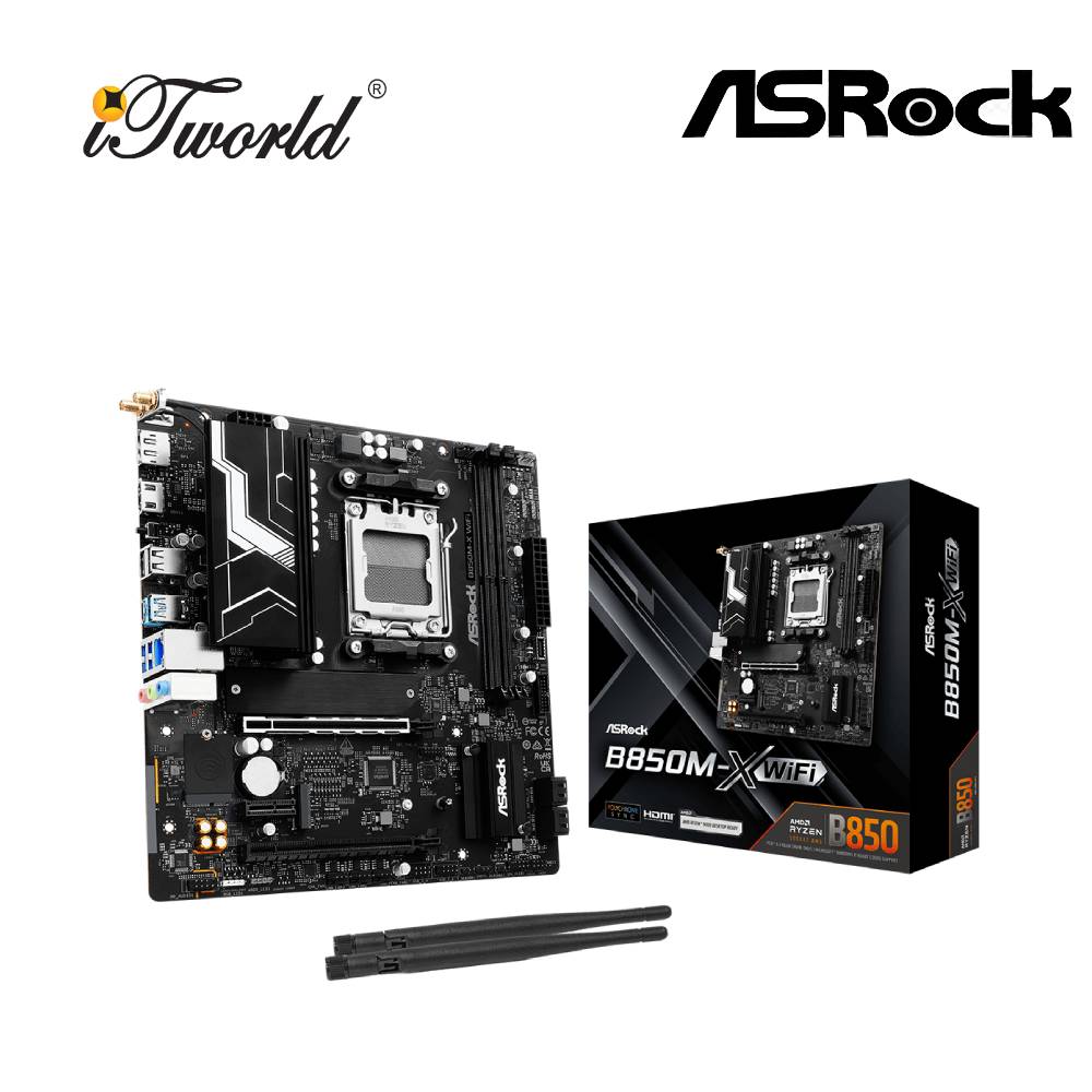 Asrock B850M-X WiFi Motherboard 90-MXBRU0-A0UAYZ