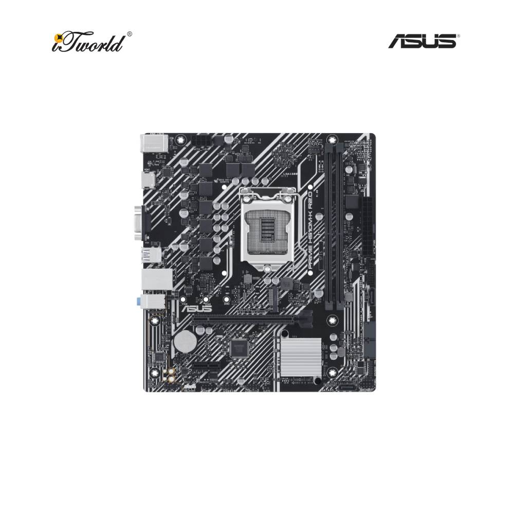 [Ready stock] Asus PRIME H510M-K R2.0 Intel  ® H470 (LGA 1200) micro ATX Motherboard (90MB1E80-M0UAY0)