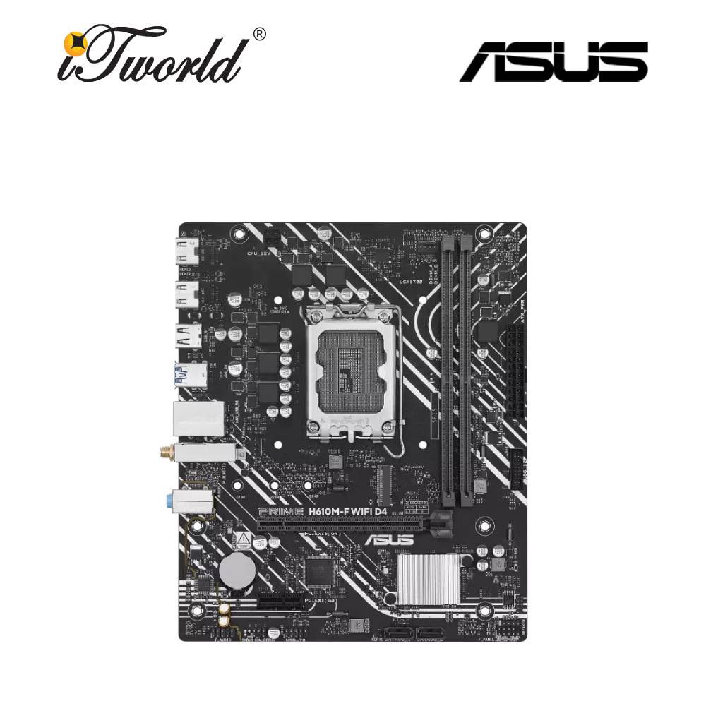 Asus Prime H610M-F WIFI DDR4 mATX Motherboard 90MB1L40-M0UAY0