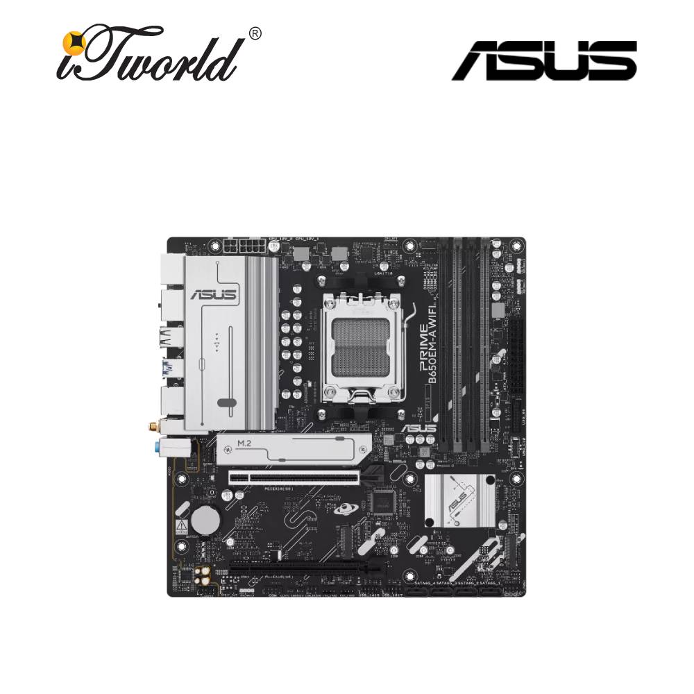 Asus Prime B650EM-A Wifi DDR5 Motherboard 90MB1LM0-M0UAY0