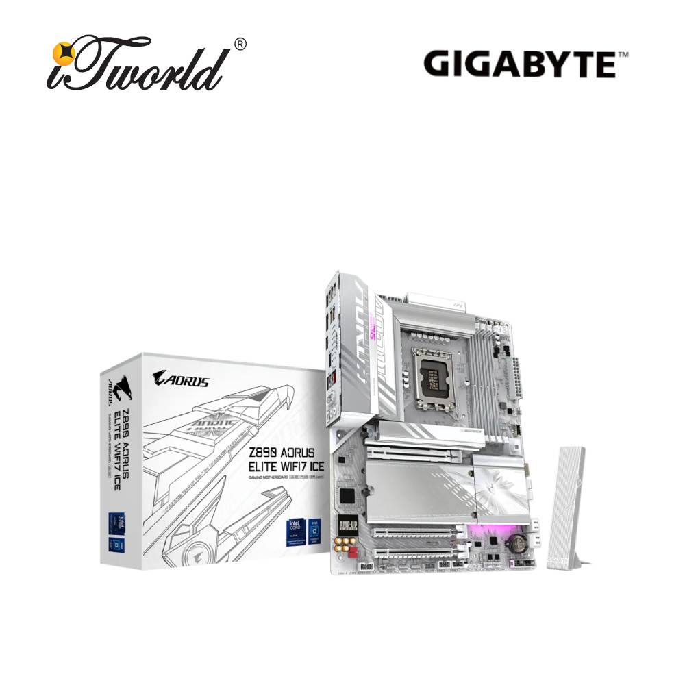 Gigabyte Z890 A Elite WIFI7 Ice Motherboard – 9MZ89EL7E-00