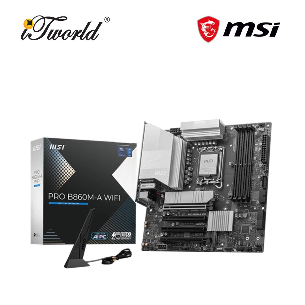 MSI B860M-A WIFI Motherboard 911-7E42-002/911-7E42-06S