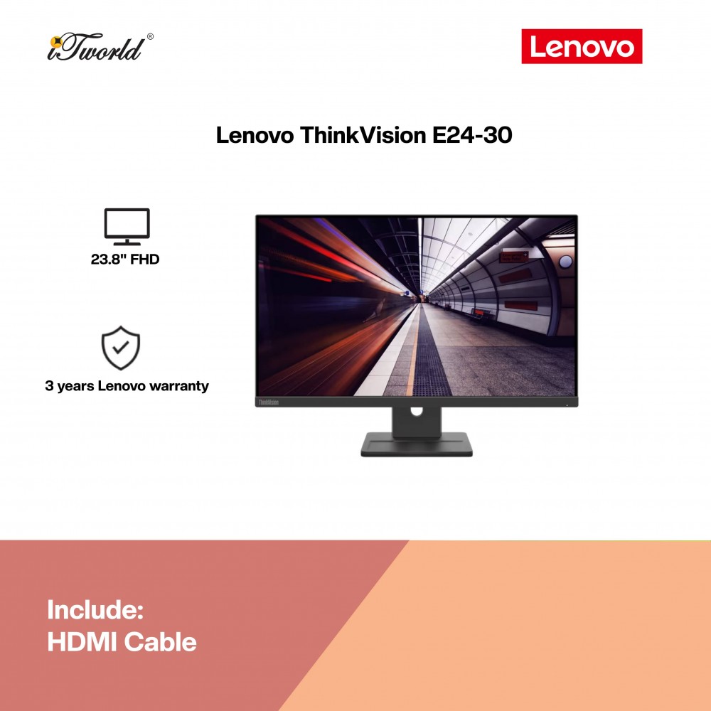 Lenovo ThinkVision E24-30 23.8" Monitor (63EDMAR2WW)