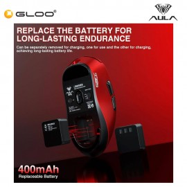 AULA SC900 MAX Wireless Gaming Mouse - Red