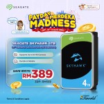Skyhawk 4TB 3.5" 5900RPM SATA Hard Drive (ST4000VX016)