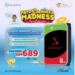 IronWolf NAS 8TB 3.5" 7200RPM SATA Hard Drive (ST8000VN004)