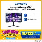 Samsung Odyssey G3 24” FHD Monitor LS24AG320NEXXM