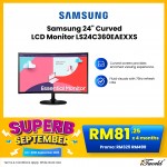 Samsung 24" Curve LCD Monitor LS24C360EAEXXS