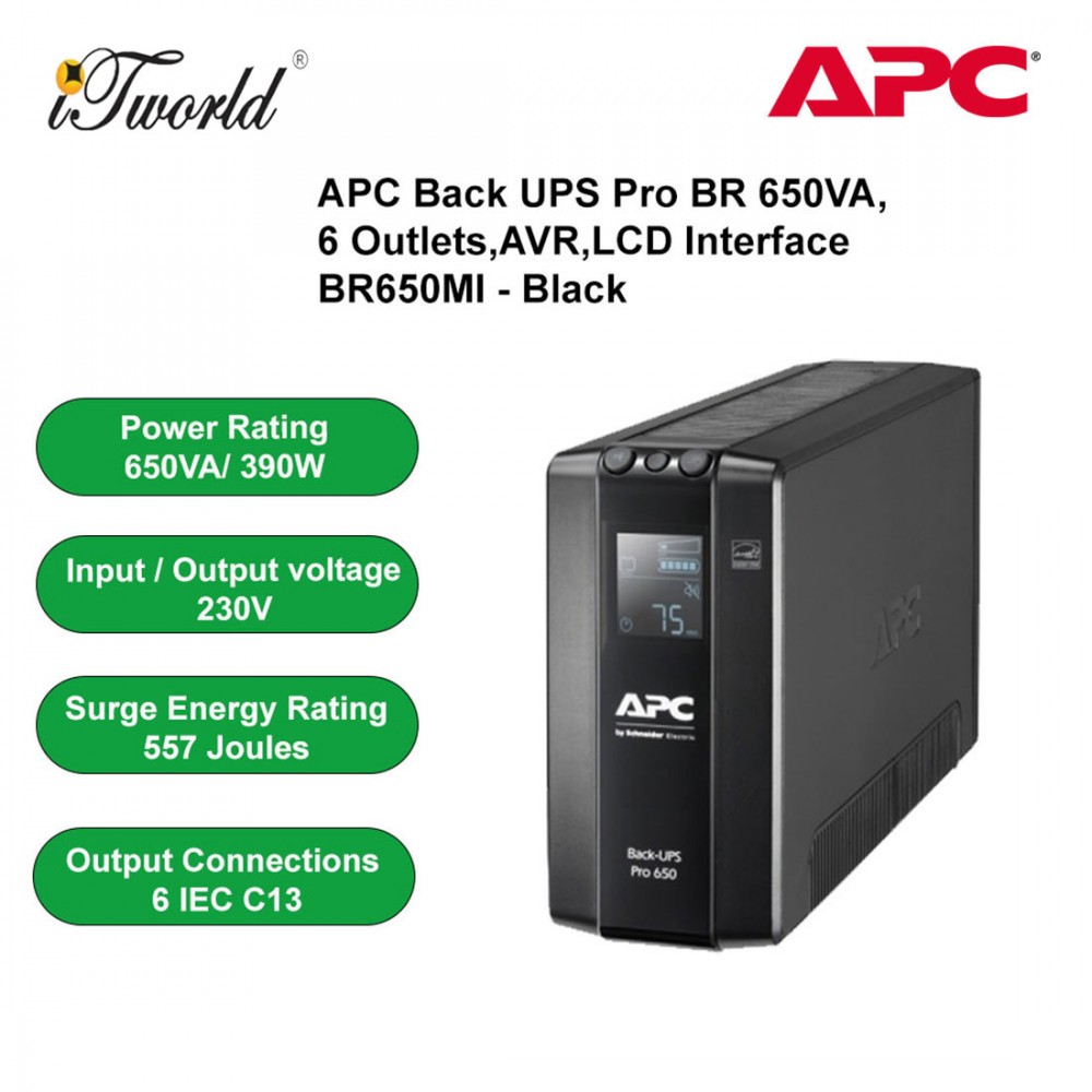 BR650MI - Onduleur Line-interactive APC Back-UPS Pro MI BR 650 VA