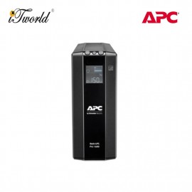 APC Back UPS Pro BR 1600VA, 8 Outlets, AVR, LCD Interface BR1600MI - Black