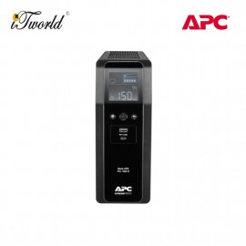 APC Back UPS Pro BR 1600VA, Sinewave, 8 Outlets, AVR, LCD Interface BR1600SI - Black