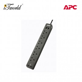 APC SurgeArrest Essential Surge Protector, 6x Outlets, 2 USB-Ports - 2M (PME6U2B-UK)