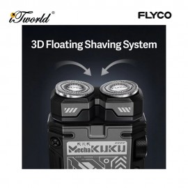FLYCO Portable Electric Shaver (Rotary) F001UK - Black 