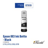 Epson Black Ink Bottle C13T00V200- Compatible with Eco Tank L1110, L3110, L3116, L3150, L3156, L5190