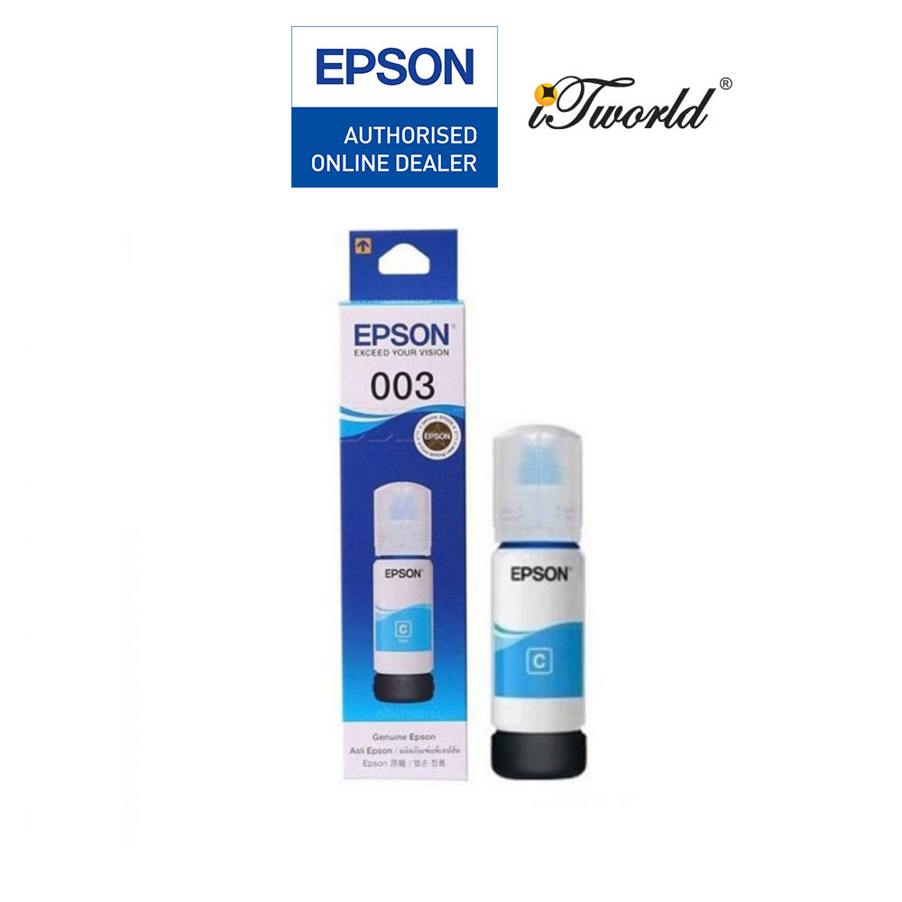 Epson Cyan Ink Bottle C13T00V200- Compatible with Eco Tank L1110, L3110, L3116, L3150, L3156, L5190