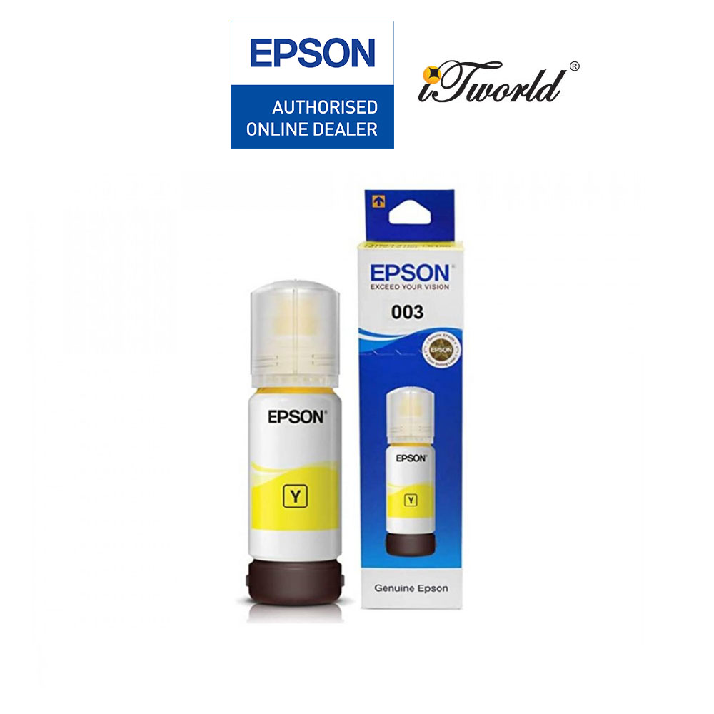 Epson Yellow Ink Bottle  C13T00V400 - Compatible with Eco Tank L1110, L3110, L3116, L3150, L3156, L5190