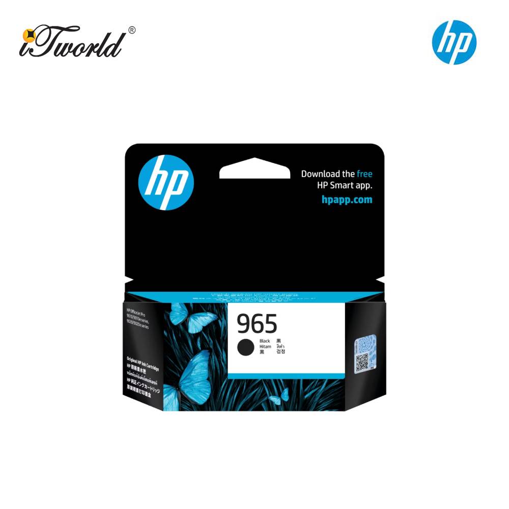 [Pre-order] HP 965 Original Ink Cartridge-Black [ETA: 4 weeks if no delay]