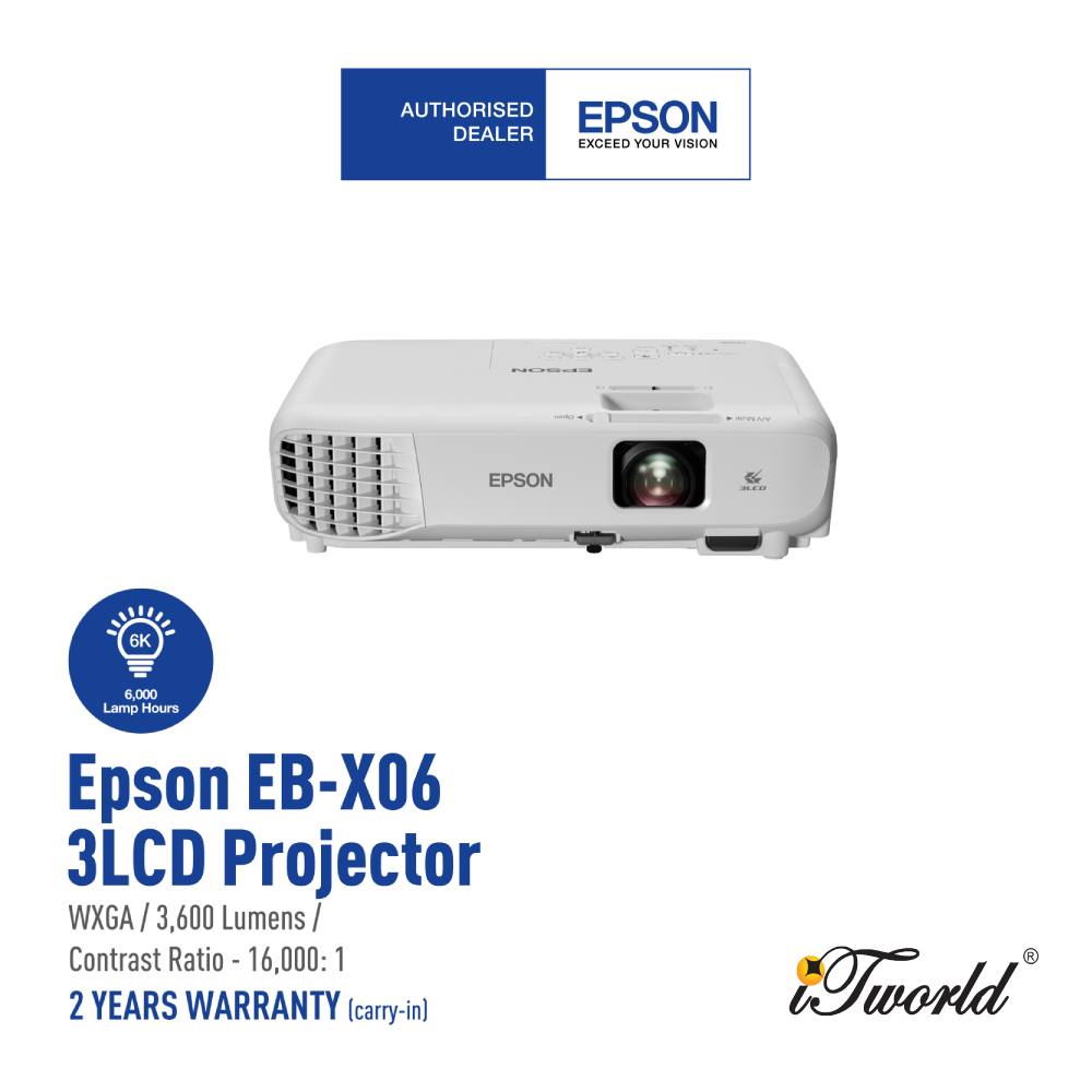 Epson EB-X06 XGA 3LCD Projector