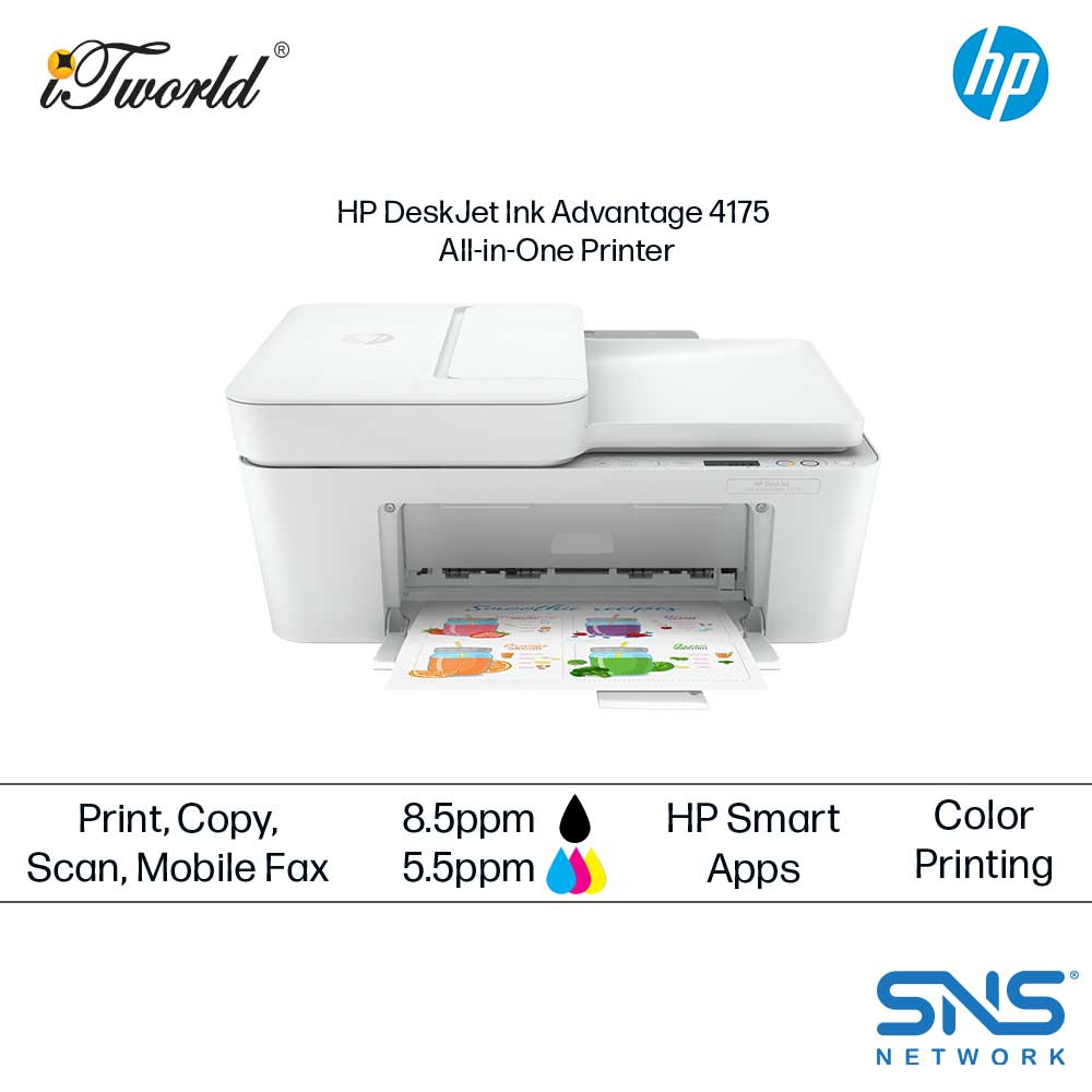 HP DeskJet Plus Ink Advantage 4175 All-in-One Printer (4WS37B)