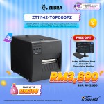 ZEBRA ZT111 4-inch Industrial Thermal Transfer Printer 203 dpi with UK/AU/JP/EU Cords, USB, Ethernet and BTLE (ZT11142-T0P000FZ)