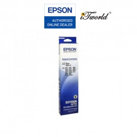 Epson LQ300+ (C13S015506) Compatible Ribbon - Black