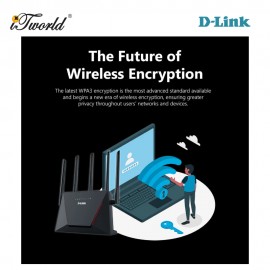 D-LINK AX3000 Wi-Fi 6 Router with 5 x Antenna DIR-X3000Z Blk