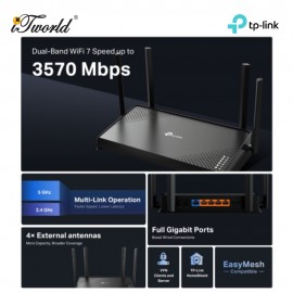 Tp-Link Archer BE220|BE3600 Dual Band Wi-Fi Router