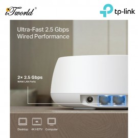TP-Link Deco BE25 (3-Pack) BE5000 Whole Home Mesh Wi-Fi 7 System (3-Pack) - Deco BE25(3-Pack)