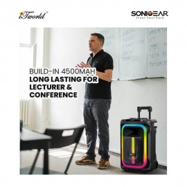 SonicGear Hyperbox 1300 Pro Trolley Portable Speaker With 2 Microphone 8886411938482