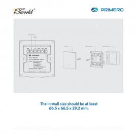 PRIMERO Smart Light Switch 1-Gang (Grey)-Bs6a-16z 9551017230153