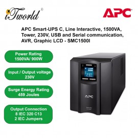 APC Smart-UPS C 1500VA LCD 230V SMC1500I - Black