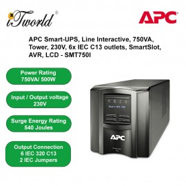 APC Smart-UPS 750VA LCD 230V SMT750I - Black