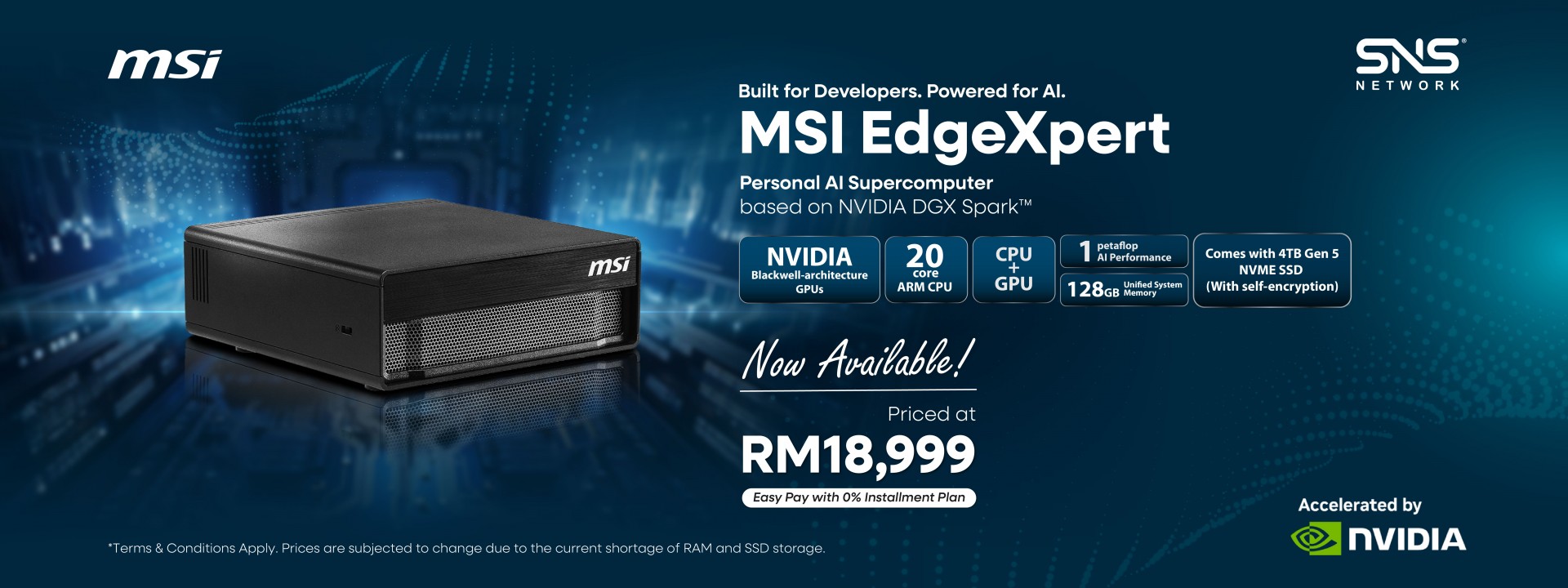 MSI AI Supercomputer EdgeXpert-42SMY BGB104TG5