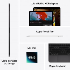 Apple iPad Pro 13-inch M5 WIFI+Cellular 2TB with Nano-texture Glass - Space Black