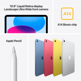 Apple 10.9-inch iPad 10th Gen Wi-Fi 64GB - Silver