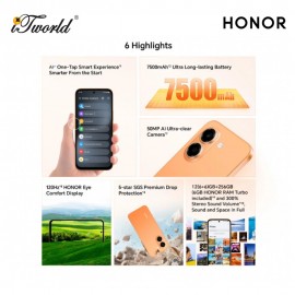 Honor X7E 6+6+ 256GB Orange