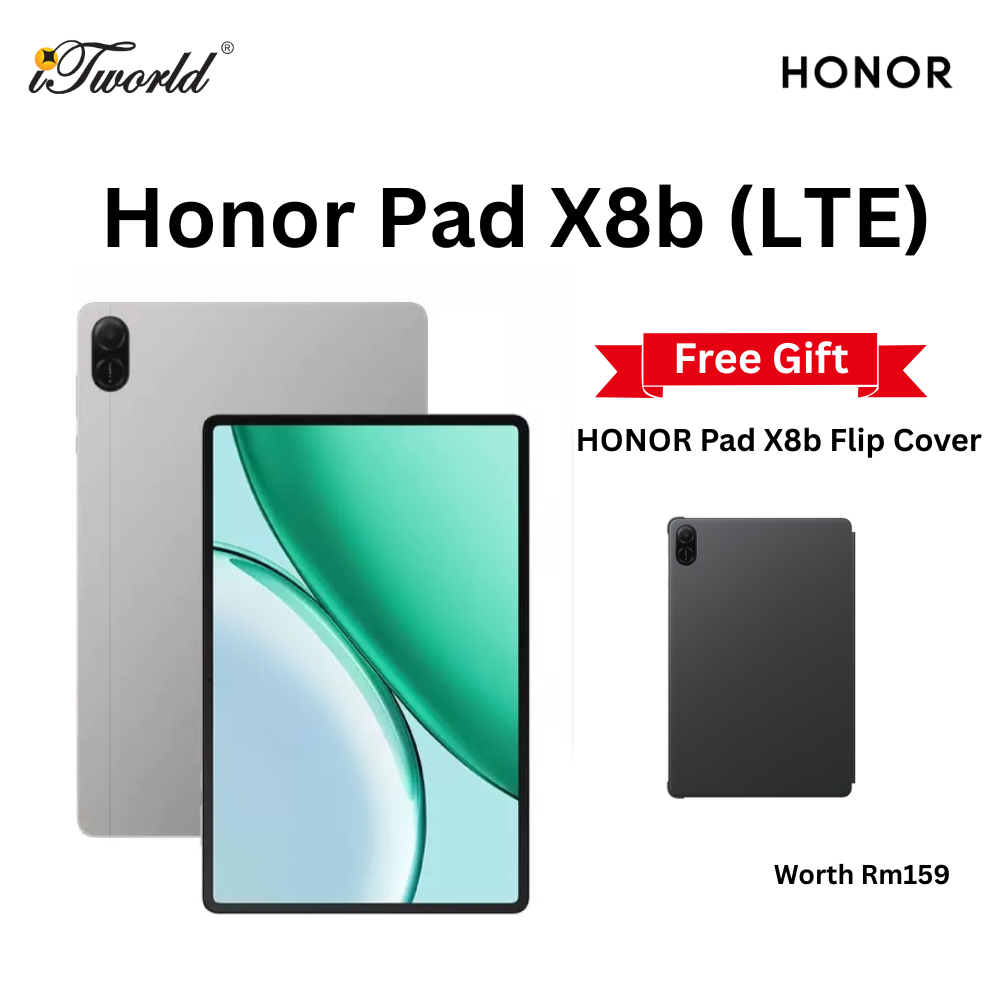 [Free Cover] Honor Pad X8B (6+6)*12GB + 128GB [LTE] - Grey