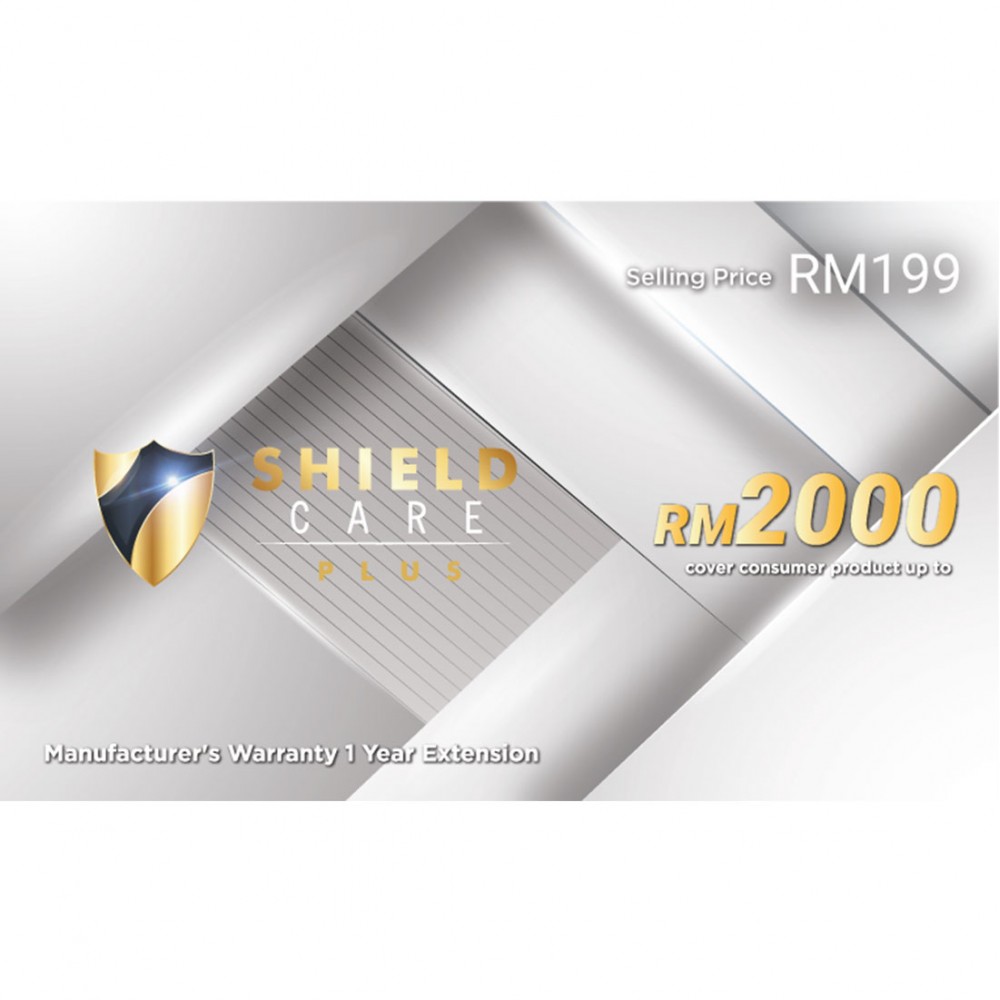 Shield Care Plus 1 Year Extended Warranty (Coverage up to RM2,000) -  Silver