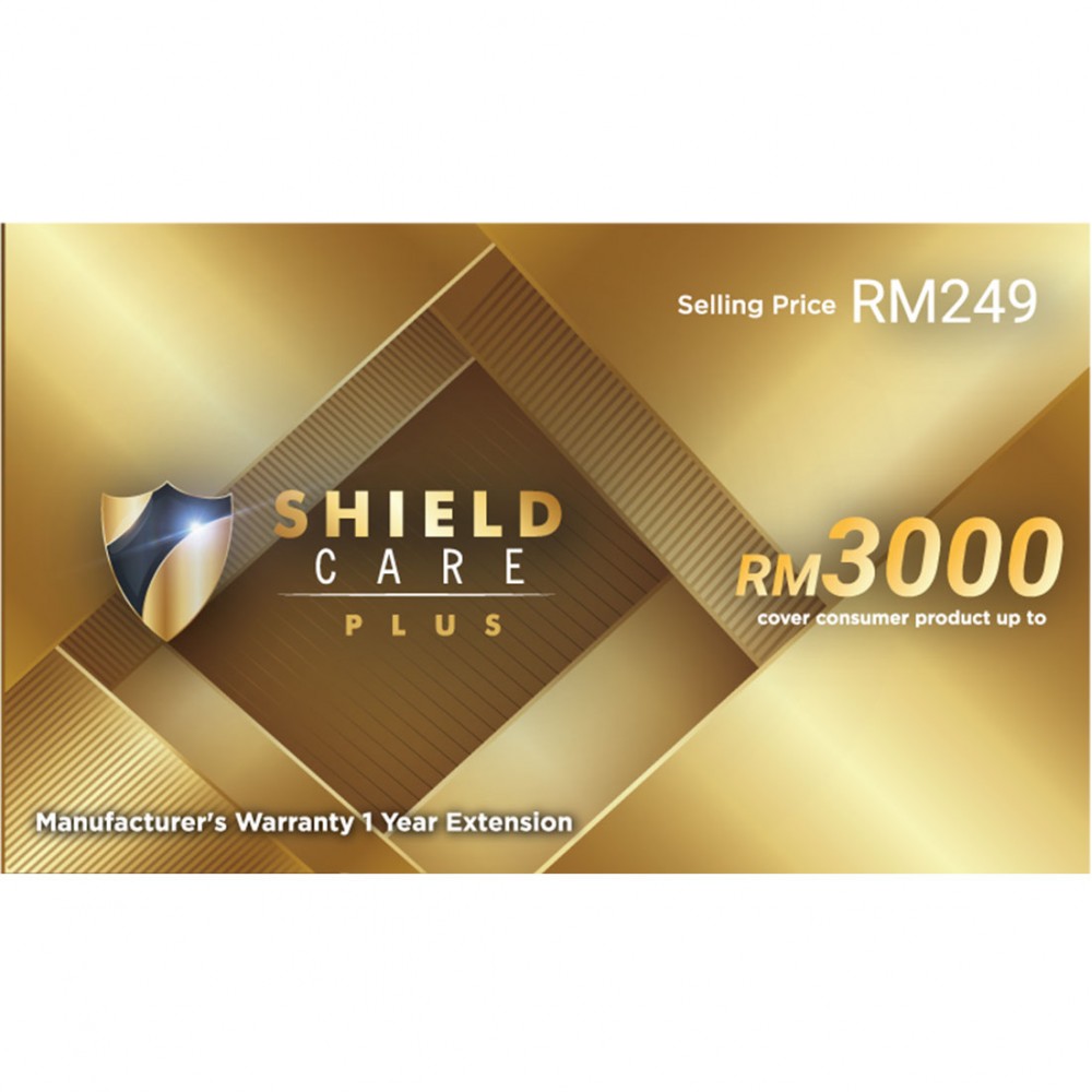 Shield Care Plus 1 Year Extended Warranty (Coverage up to RM3,000) - Gold