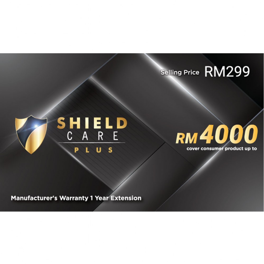 Shield Care Plus 1 Year Extended Warranty (Coverage up to RM4,000) - Platinum