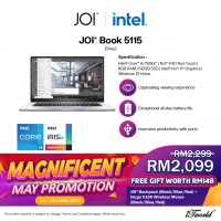 JOI Book 5115 (i5-1135G7/8GB/512GB SSD/W10H/15.6"/Non-Touch/Gray) Free JOI Backpack