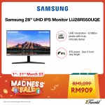 Samsung 28" LU28R550UQE UHD IPS Monitor