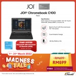 JOI Chromebook C100 (N4120,4GB,64GB,11.6 Inches Touch) QC-C100 Laptop